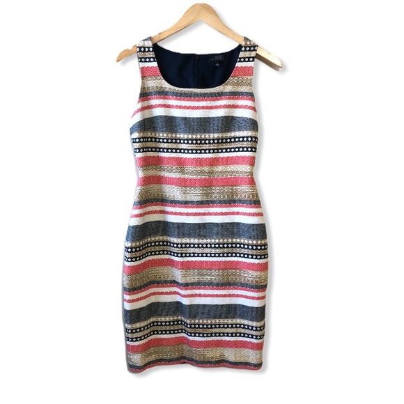 The Limited Striped Fitted Tank Dress—2 - Picture 1 of 8